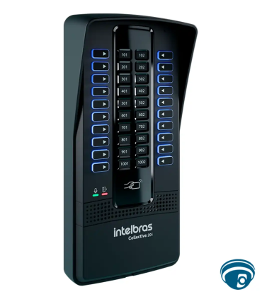 Collective 20i Central Intercomunicador para 20 extensiones o apartamentos, RFID Mifare, desvío de llamadas externas, RS485