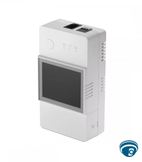 THR320D interruptor inteligente WiFi 20A para monitoreo de temperatura y humedad con pantalla LCD y contacto seco