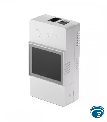 THR320D interruptor inteligente WiFi 20A para monitoreo de temperatura y humedad con pantalla LCD y contacto seco