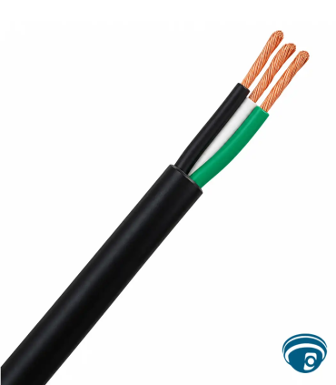 TSJ3X14 Cable TSJ 3x14 AWG flexible de 3 conductores, 600V, 15A, tensión 600V, aislamiento termoplástico PVC, por metro