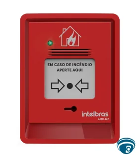 AMC 422 Estación manual convencional contra incendios con sirena mayor a 90 dB, protección UV, LED bicolor, contacto seco
