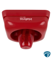 SAV 420C Sirena audiovisual para alarma de incendio,12 a 28Vdc, 90 dB/m, 6 LEDs rojos, protección IP20 y montaje a 2 cables