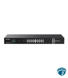 TEG1120P-16-150W Switch PoE Gigabit 16 puertos PoE+ 135 W con 2 uplink RJ45, 2 SFP, no administrable, modo Extend 250 metros