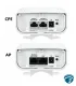 DS-3WF3000-EI-5AC/P Kit Puente inalámbrico de largo alcance para transmisión de datos y video HD, 2×2 MIMO,hasta 3 km, 867 Mbps