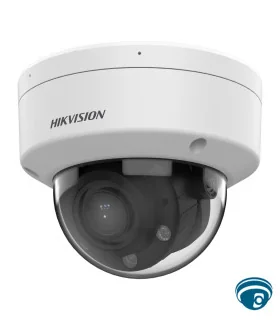 DS-2CD1743G3-LIZU Cámara domo IP 4MP, lente motorizado 2.8-12 mm, micrófono, luz híbrida, protección IP67/IK10, PoE 802.3af