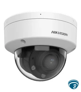 DS-2CD1743G3-LIZU Cámara domo IP 4MP, lente motorizado 2.8-12 mm, micrófono, luz híbrida, protección IP67/IK10, PoE 802.3af