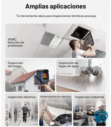 TC004Mini cámara térmica portátil para inspección, detectar fugas, puntos calientes, TISR 240 × 240, medición −20 a 450°C, IP54