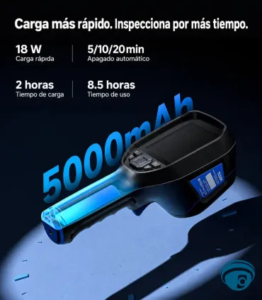 TC004 cámara térmica portátil para inspección eléctrica, mecánica, TISR hasta 512 × 384, Wi-Fi, Memoria 64GB, puntero láser