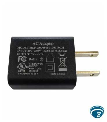 MLF-A00060501000U0021 Transformador o Adaptador de Corriente USB 5V 1A para Sistemas de Rondas JWM
