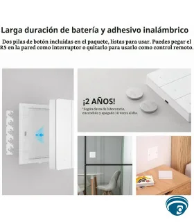 R5W Controlador de escenas de seis botones para dispositivos eWeLink-Remote, con activación sin conexión de red