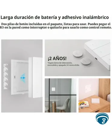R5W Controlador de escenas de seis botones para dispositivos eWeLink-Remote, con activación sin conexión de red