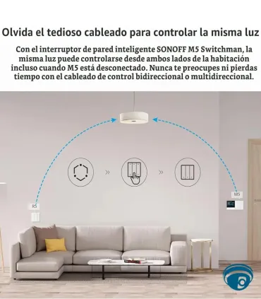 R5W Controlador de escenas de seis botones para dispositivos eWeLink-Remote, con activación sin conexión de red