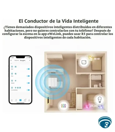 R5W Controlador de escenas de seis botones para dispositivos eWeLink-Remote, con activación sin conexión de red