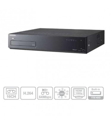 NVR Samsung SRN-1670D 16 Canales SuperHD Security NVR disco de 1TB