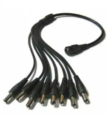 SP1A8COIN Splitter de corriente 1 Conector Hembra y 8 salidas Macho