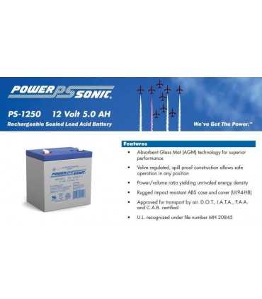 Bateria para UPS PS-1250 12 Volt 5.0 AH
