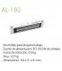 AL-180 electroimán para control de acceso 150 kg, cerradura electromagnética con alimentación DC12V/DC24V , ZKTeco, Chapas Guatemala