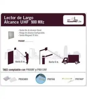 Calcomania para control de acceso Tag Adherible RFID para Automóvil EPC GEN2 PROTAGX