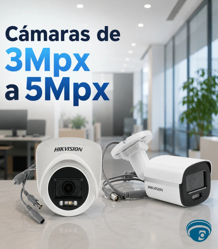 Cámaras de 3Mpx a 5Mpx