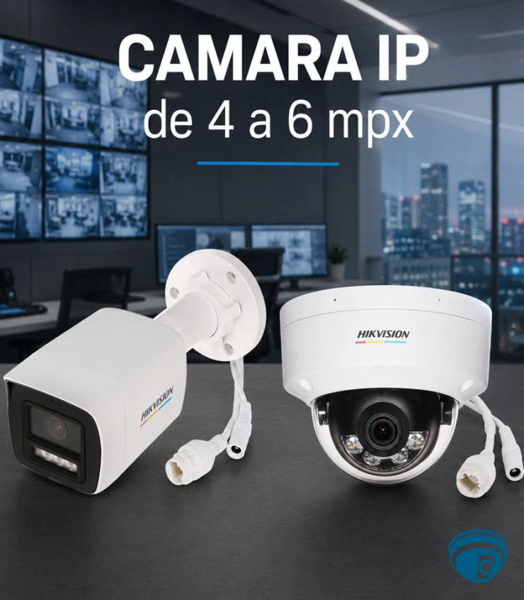 Cámaras IP 4 a 6 Mpx